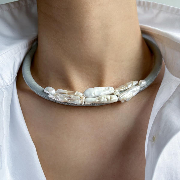 Flow Collar 08- Grey Kolye