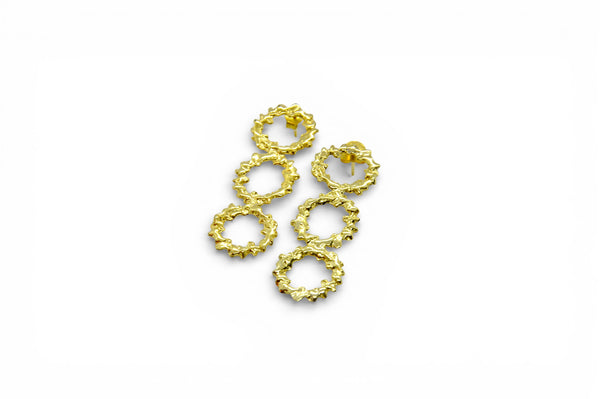 TRIPLE MITRA EARRINGS