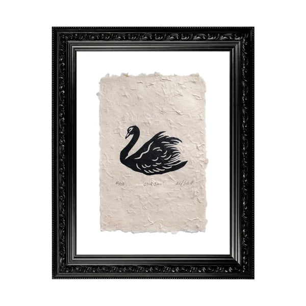 Black Swan - Orjinal Linöl Baskı